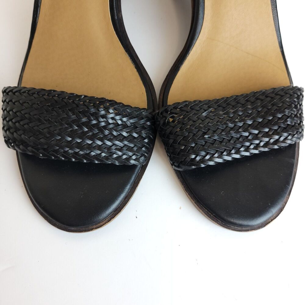 Lucky Brand Sz 10 Womens Chunky Heel Ankle Strap Braided Sandals Dress Shoes... - Picture 3 of 10